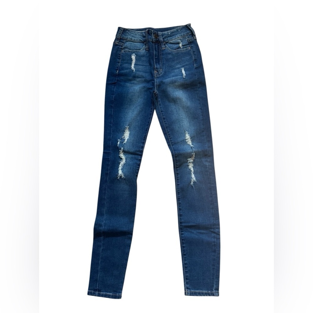 NWOT  So Ultimate High Rise Ankle Jegging distressed look